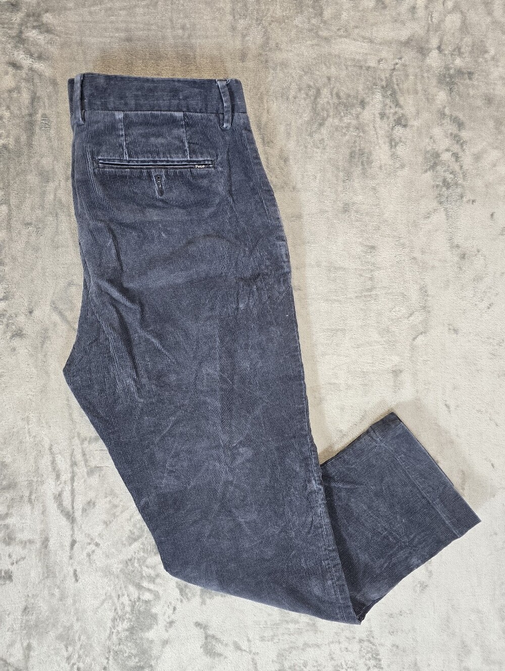 Polo Ralph Lauren Navy Corduroy Pants Trousers Size 33x30 Fits 34x28
